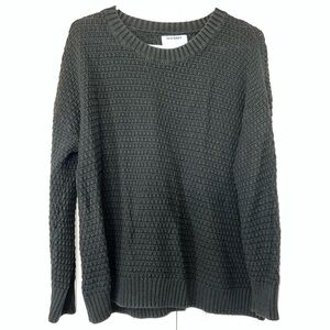 Old Navy Shaker chunky knit Pullover Sweater women’s size large crewneck Y2K